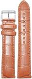 Kolet 16mm Padded Leather Watch Strap/Watch Band Tan 16mm {Size Chart Provided In 3rd Image} Tan